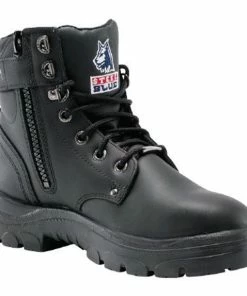 Steel Blue Work Boots Steel Blue Argyle Zip Men's Black Boots 312951