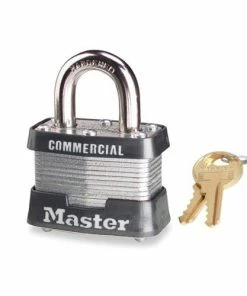 Masterlock Master Lock 1-9/16" 4-Pin Tumbler Safety Padlock Keyed Different Master Lock 470-3DCOM