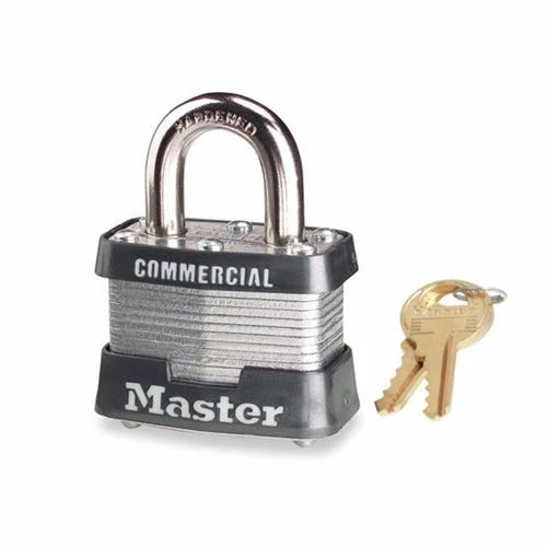 Masterlock Master Lock 1-9/16" 4-Pin Tumbler Safety Padlock Keyed Different Master Lock 470-3DCOM 1 Masterlock Master Lock 1-9/16" 4-Pin Tumbler Safety Padlock Keyed Different Master Lock 470-3DCOM