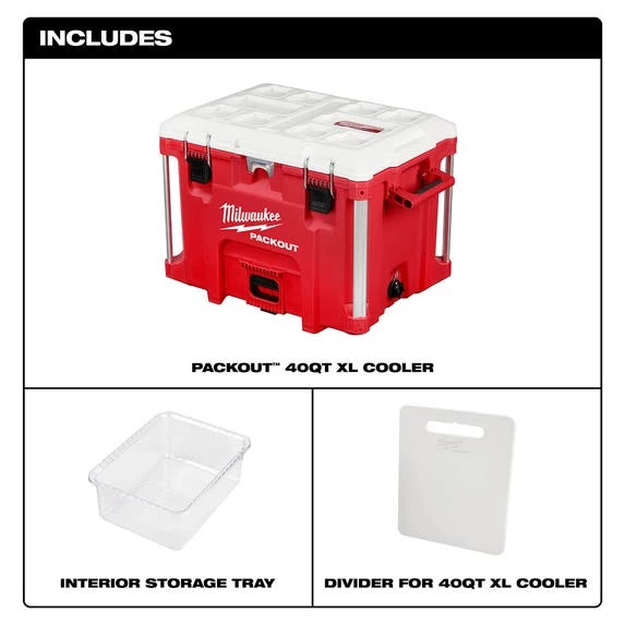 Milwaukee Tools Milwaukee Packout 40QT XL Cooler 48-22-8462 6 Milwaukee Tools Milwaukee Packout 40QT XL Cooler 48-22-8462 - Image 6