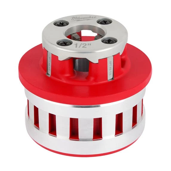 Milwaukee Tools Milwaukee 1/2" High Speed NPT 12R Pipe Threading Forged Aluminum Die Head 48-36-1007 1 Milwaukee Tools Milwaukee 1/2" High Speed NPT 12R Pipe Threading Forged Aluminum Die Head 48-36-1007