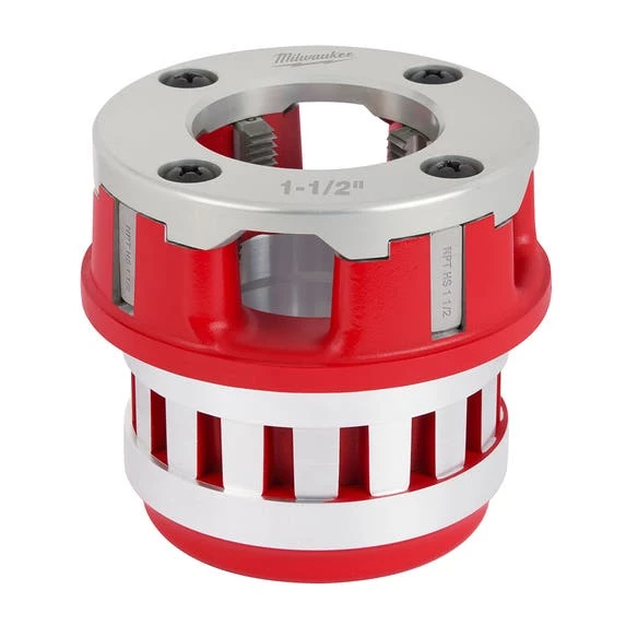 Milwaukee Tools Milwaukee 1-1/2" High Speed NPT 12R Pipe Threading Forged Aluminum Die Head 48-36-1011 1 Milwaukee Tools Milwaukee 1-1/2" High Speed NPT 12R Pipe Threading Forged Aluminum Die Head 48-36-1011