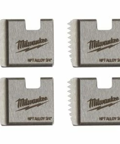 Milwaukee Tools Milwaukee 3/4" Alloy NPT Portable Pipe Threading Dies (Set Of 4) 48-36-1102