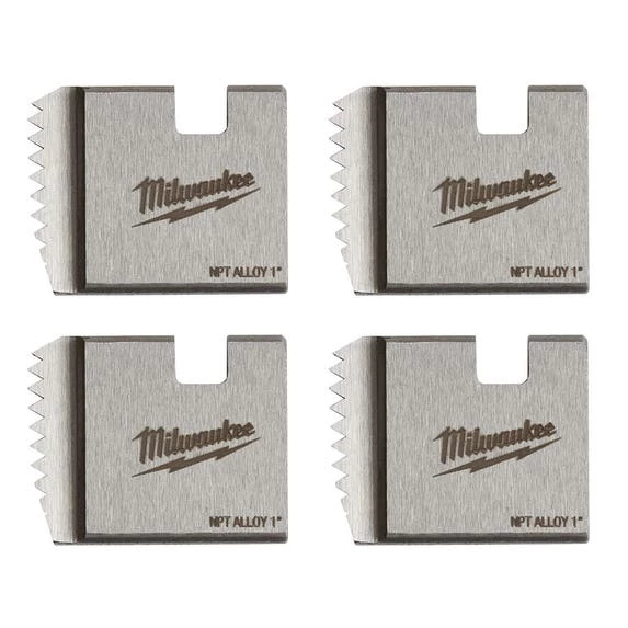 Milwaukee Tools Milwaukee 1" Alloy NPT Portable Pipe Threading Dies (Set Of 4) 48-36-1103 1 Milwaukee Tools Milwaukee 1" Alloy NPT Portable Pipe Threading Dies (Set Of 4) 48-36-1103
