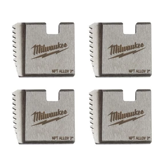 Milwaukee Tools Milwaukee 2" Alloy NPT Portable Pipe Threading Dies (Set Of 4) 48-36-1106 1 Milwaukee Tools Milwaukee 2" Alloy NPT Portable Pipe Threading Dies (Set Of 4) 48-36-1106