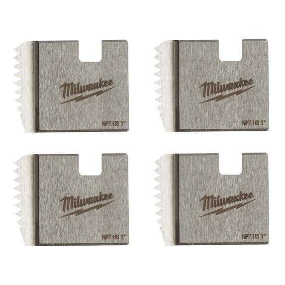 Milwaukee Tools Milwaukee 1" High Speed NPT Portable Pipe Threading Dies (Set Of 4) 48-36-1109 1 Milwaukee Tools Milwaukee 1" High Speed NPT Portable Pipe Threading Dies (Set Of 4) 48-36-1109