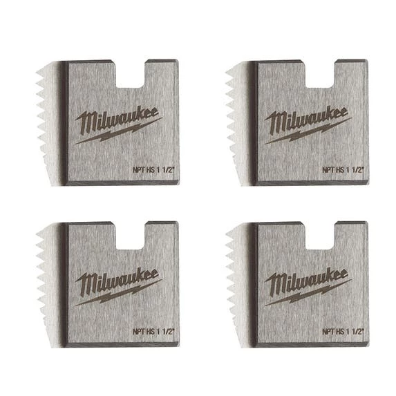 Milwaukee Tools Milwaukee 1-1/2" High Speed NPT Portable Pipe Threading Dies (Set Of 4) 48-36-1111 1 Milwaukee Tools Milwaukee 1-1/2" High Speed NPT Portable Pipe Threading Dies (Set Of 4) 48-36-1111