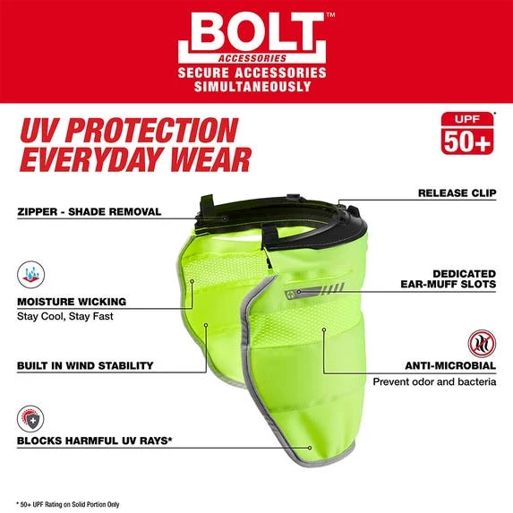 Milwaukee Tools Milwaukee BOLT Moisture-Wicking Sunshade 48-73-1070 3 Milwaukee Tools Milwaukee BOLT Moisture-Wicking Sunshade 48-73-1070 - Image 3