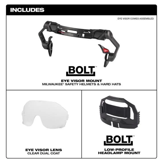 Milwaukee Tools Milwaukee BOLT™ Eye Visor - Clear Dual Coat Lens 48-73-1410 5 Milwaukee Tools Milwaukee BOLT™ Eye Visor - Clear Dual Coat Lens 48-73-1410 - Image 5