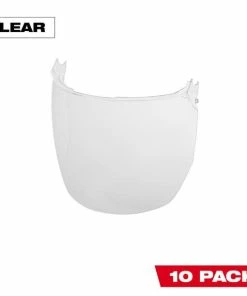 Milwaukee Tools Milwaukee 10pk Clear Face Shield Replacement Lenses (Helmet & Hard Hat Mount) 48-73-1441
