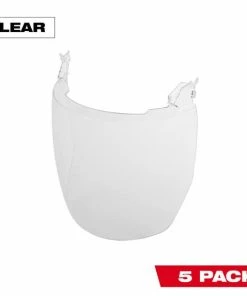 Milwaukee Tools Milwaukee 5pk Clear Face Shield Replacement Lenses (No-brim Helmet Only Mount) 48-73-1444