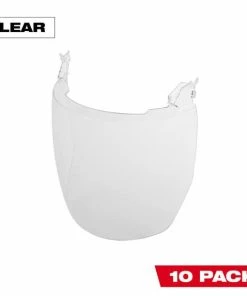 Milwaukee Tools Milwaukee 10pk Clear Face Shield Replacement Lenses (No-brim Helmet Only Mount) 48-73-1445
