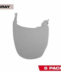 Milwaukee Tools Milwaukee 5pk Gray Face Shield Replacement Lenses (No-brim Helmet Only Mount) 48-73-1446