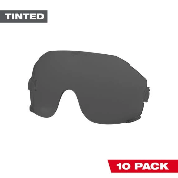 Milwaukee Tools Milwaukee 10pk Tinted Eye Visor Replacement Lenses 48-73-1453 1 Milwaukee Tools Milwaukee 10pk Tinted Eye Visor Replacement Lenses 48-73-1453