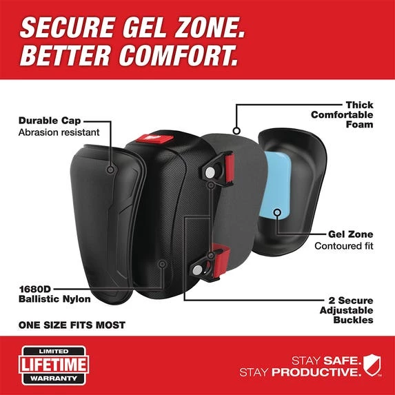 Milwaukee Tools Milwaukee Hard Cap Gel Knee Pads 48-73-6010 3 Milwaukee Tools Milwaukee Hard Cap Gel Knee Pads 48-73-6010 - Image 3