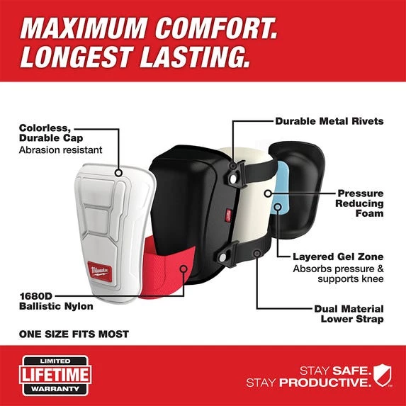 Milwaukee Tools Milwaukee Non-Marring Performance Knee Pads 48-73-6040 3 Milwaukee Tools Milwaukee Non-Marring Performance Knee Pads 48-73-6040 - Image 3