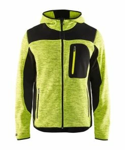 Blaklader Workwear Blaklader Black/Yellow Hi-Vis Knitted Jacket 494021173399