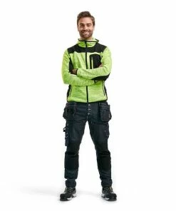 Blaklader Workwear Blaklader Black/Yellow Hi-Vis Knitted Jacket 494021173399 9 Blaklader Workwear Blaklader Black/Yellow Hi-Vis Knitted Jacket 494021173399 -PIP Safety-shop 494021173399 5