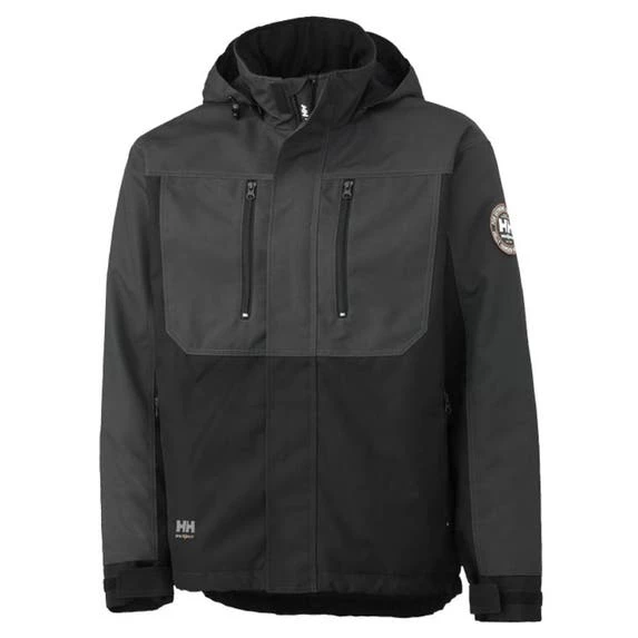 Helly Hansen Berg Black/Dark Grey Insulated Winter Jacket 76201-979 1 Helly Hansen Berg Black/Dark Grey Insulated Winter Jacket 76201-979