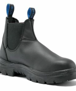 Steel Blue Work Boots Steel Blue Men's Hobart Black Safety Boots W/ Steel Toe Cap 812901