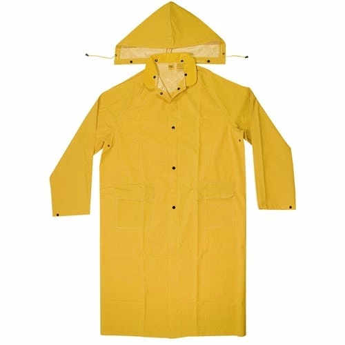 PIP Safety CLC 2-Piece Heavyweight PVC Rain Suit Trench Coat R105 2 PIP Safety CLC 2-Piece Heavyweight PVC Rain Suit Trench Coat R105 - Image 2