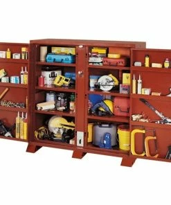 Jobox Storage & Safety JOBOX 60" X 24" X 60" Two Door Utility Storage Cabinet 1-694990