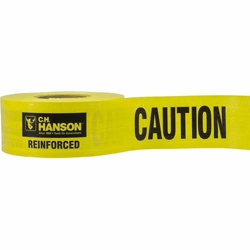 Anchor Brand® C.H. Hanson 16030 Yellow Caution Barricade Tape; Reinforced; 5 Mil; 500' 16030 1 Anchor Brand® C.H. Hanson 16030 Yellow Caution Barricade Tape; Reinforced; 5 Mil; 500' 16030