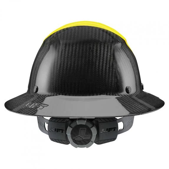 Lift Safety Lift DAX Fifty 50 Carbon Fiber Full Brim Hard Hat (Yellow/Black) HDF50C-19HC 3 Lift Safety Lift DAX Fifty 50 Carbon Fiber Full Brim Hard Hat (Yellow/Black) HDF50C-19HC - Image 3