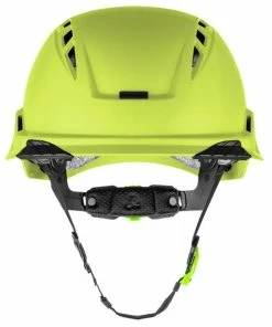 Lift Safety Lift RADIX Vented Safety Helmet - Hi-Viz Yellow HRX-22HVC2 -PIP Safety-shop hrx 22hvc2 radix hiviz vented front