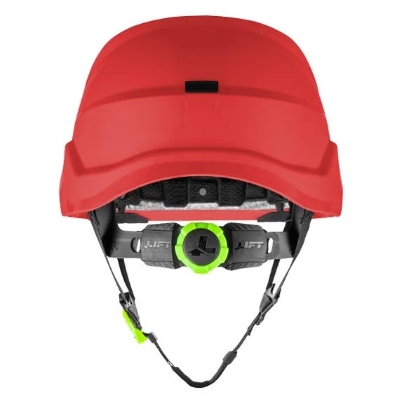 Lift Safety Lift RADIX Non-Vented Safety Helmet - Red HRX-22RE2 2 Lift Safety Lift RADIX Non-Vented Safety Helmet - Red HRX-22RE2 - Image 2