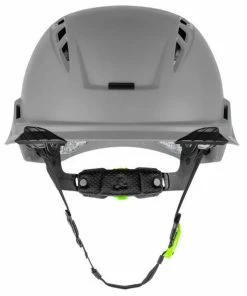 Lift Safety Lift RADIX Vented Safety Helmet - Grey HRX-22YC2 -PIP Safety-shop hrx 22yc2 radix gray vented front