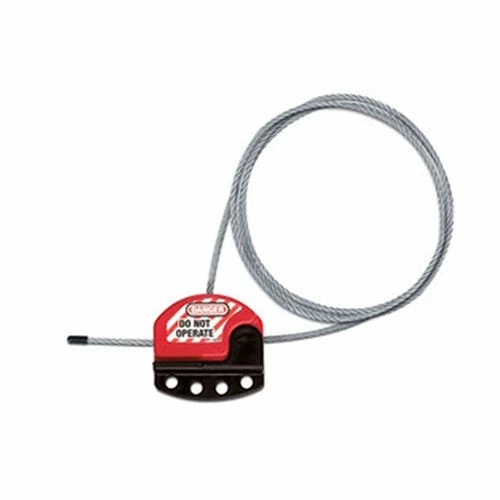 MasterLock Adjustable Cable Lockout; 9ft Cable S806CBL9 1 MasterLock Adjustable Cable Lockout; 9ft Cable S806CBL9