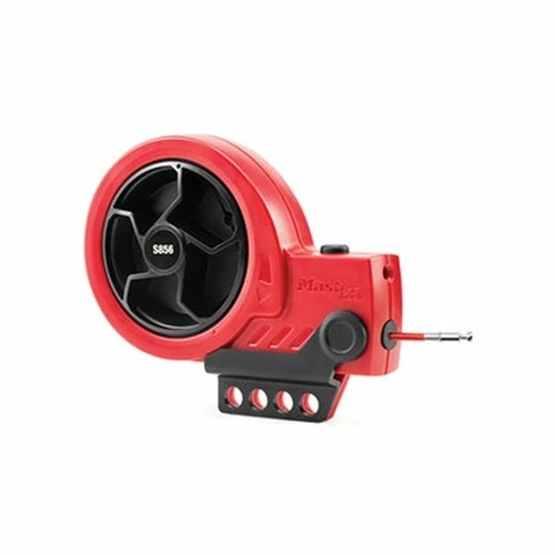 Masterlock Master Lock Retractable Cable Lockout Device W/ Steel Core Cable S856 1 Masterlock Master Lock Retractable Cable Lockout Device W/ Steel Core Cable S856