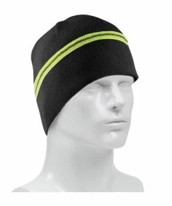 PIP Safety / West Chester PIP Winter Beannie Cap With Reflective Stripe 360-BEANNIEBK
