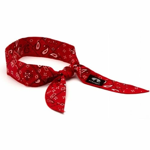 Pyramex Safety Pyramex Cooling Beaded Bandana - Red Paisley CNB12PKR 1 Pyramex Safety Pyramex Cooling Beaded Bandana - Red Paisley CNB12PKR