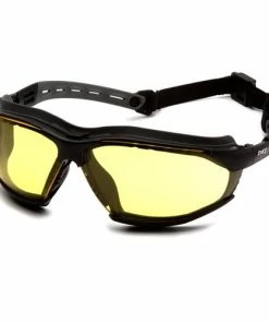 Pyramex Safety Pyramex Isotope Amber H2MAX Anti-Fog Lens With Black Frame GB9430STM