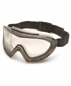 Pyramex Safety Pyramex Capstone Gray Direct/Indirect Goggle With Clear Anti-Fog Lens GG504T