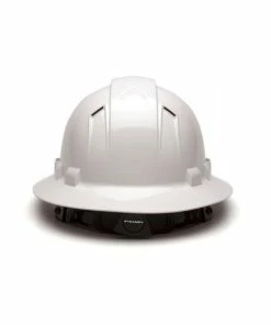 Alternative view of Pyramex Safety Pyramex Ridgeline Vented Full Brim 4 Pt Ratchet Suspension White HP54110V