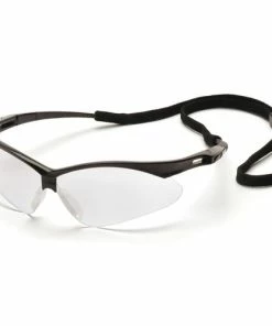 Pyramex Safety Pyramex PMXTREME Clear Anti-Fog Lens With Black Frame And Cord SB6310STP