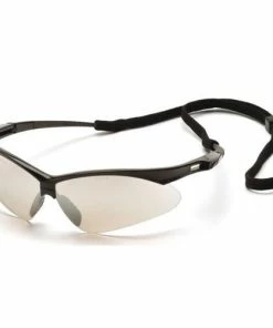 Pyramex Safety Pyramex PMXTREME Indoor/Outdoor Mirror Lens With Black Frame And Cord SB6380SP