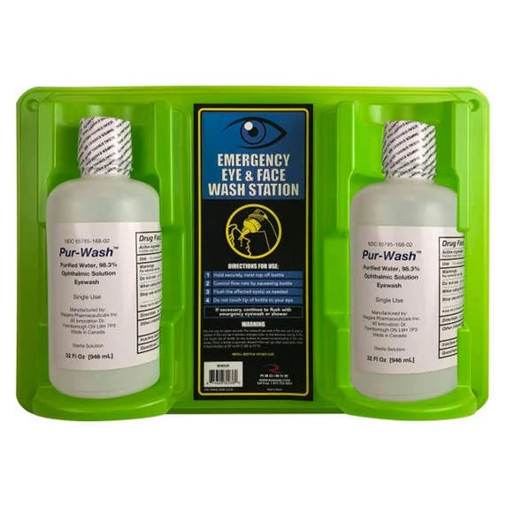 Radians 32oz Double Bottle Eyewash Station REW32D 1 Radians 32oz Double Bottle Eyewash Station REW32D