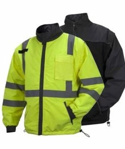 Pyramex Safety Pyramex Class 3 Hi-Vis 4-in-1 Reversible Windbreaker Jacket RJR3410