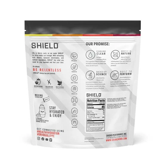 Shield Hydration SHIELD Electrolyte Hydration Powder Mixes Single Serve BOX OF 100 Orange 02-01-01-100-OR 2 Shield Hydration SHIELD Electrolyte Hydration Powder Mixes Single Serve BOX OF 100 Orange 02-01-01-100-OR - Image 2