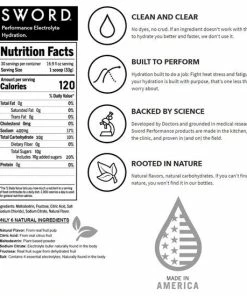 Shield Hydration SWORD Performance Electrolyte Hydration Powder Mix Makes 5 Gal Lemonade 01-01-30-06-LM 6 Shield Hydration SWORD Performance Electrolyte Hydration Powder Mix Makes 5 Gal Lemonade 01-01-30-06-LM -PIP Safety-shop shield label