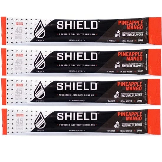 Shield Hydration SHIELD Electrolyte Hydration Powder Mixes Single Serve BOX OF 100 Pineapple Mango 02-01-01-100-PM 1 Shield Hydration SHIELD Electrolyte Hydration Powder Mixes Single Serve BOX OF 100 Pineapple Mango 02-01-01-100-PM