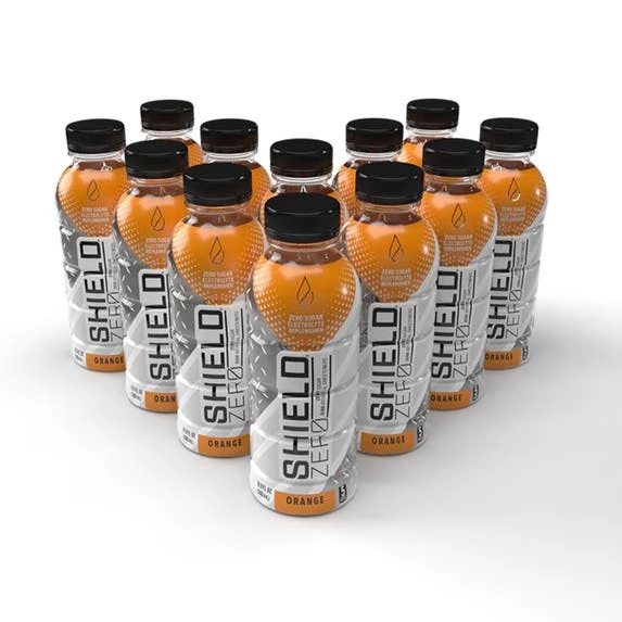 Shield Hydration SHIELD Zero Electrolyte Hydration Ready-To-Drink Bottle - Orange Flavored (12 Pack) Z2-02-16.9-12-OR 1 Shield Hydration SHIELD Zero Electrolyte Hydration Ready-To-Drink Bottle - Orange Flavored (12 Pack) Z2-02-16.9-12-OR