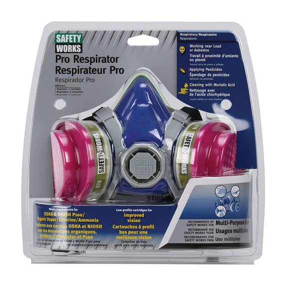 PIP Safety Safty Works Professional Half-Mask PRO Multi-Purpose Respirator - Medium SWX00321 2 PIP Safety Safty Works Professional Half-Mask PRO Multi-Purpose Respirator - Medium SWX00321 - Image 2